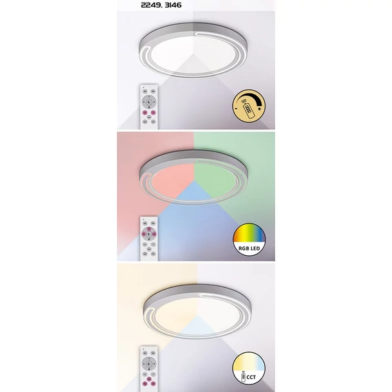 Rábalux Triton LED mennyezeti lámpa, fehér