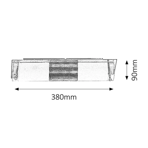 Rábalux Periodic fürdőszobai fali lámpa, 2x40W