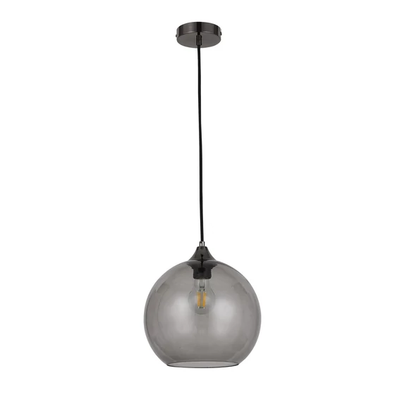 Rábalux Tanesha függeszték, 1 x 40W, fekete / füst