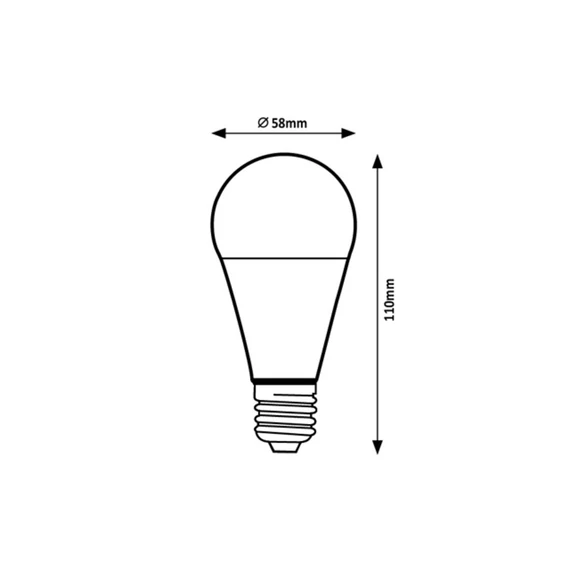 Rábalux fényforrás SMD LED, E27, 10W, 1055lm, 3000K