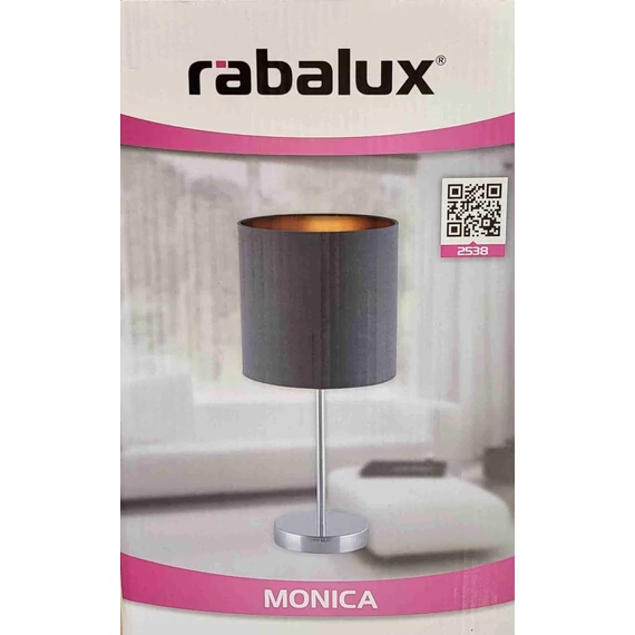 Rábalux Monica asztali lámpa, szürke
