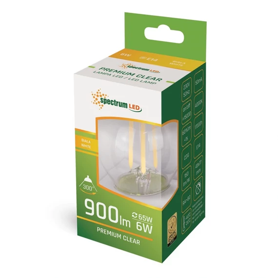 Spectrum COG filament LED kisgömb izzó P45 5,5W E27 4000K