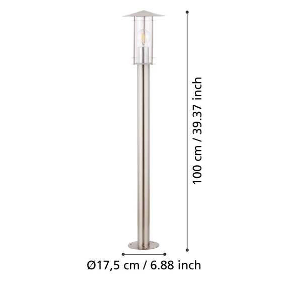GLO Kültéri állólámpa E27 1x60W 100cm IP44 Lisio