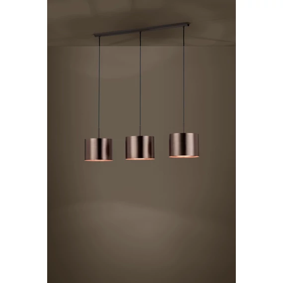 EGLO Saganto függeszték, 3x60W, barna/vörösréz