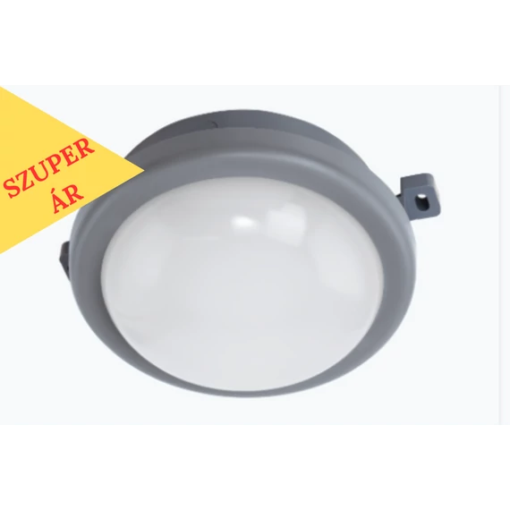 EGLO Pescolla kültéri LED mennyezeti lámpa, szürke, kerek