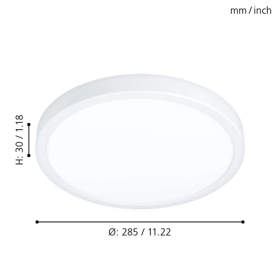 EGLO Fueva 5 LED mennyezeti lámpa, 19.2W, fehér