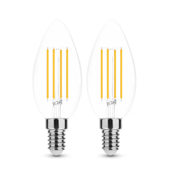 Modee Filament LED gyertya izzó c35 7W E14 2700K - 2db