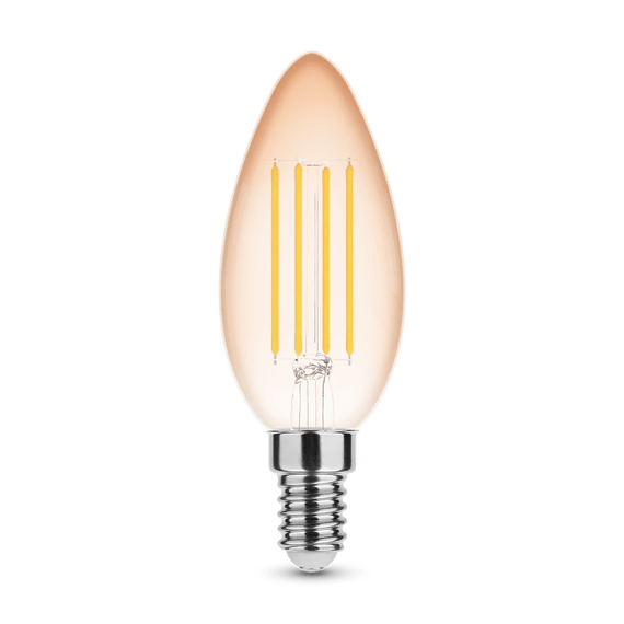 Modee Filament Amber LED gyertya izzó 4W E14 1800K