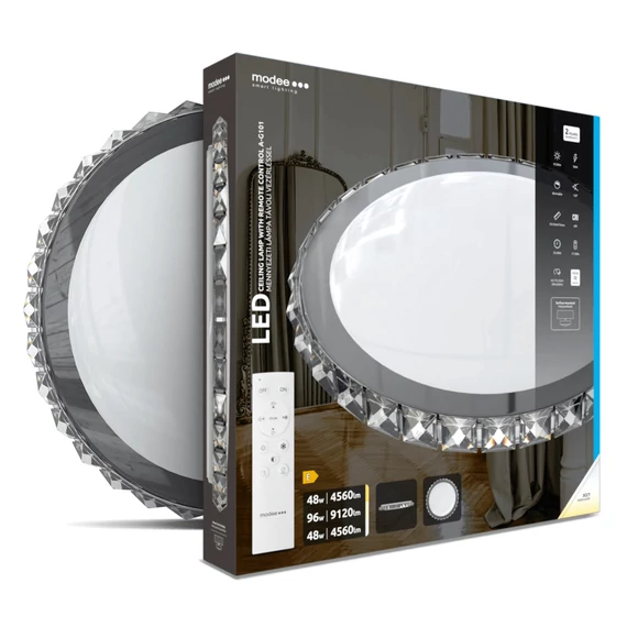 Modee távirányítós mennyezeti LED lámpa A-G101 2x48W 3CCT