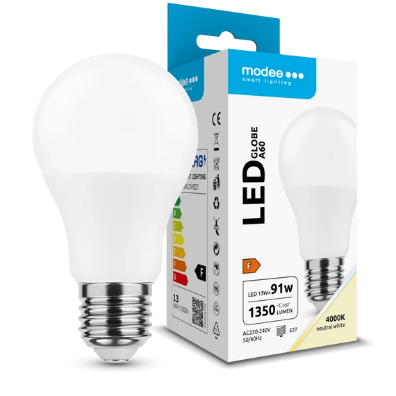 Modee LED izzó A60 13W E27 4000K
