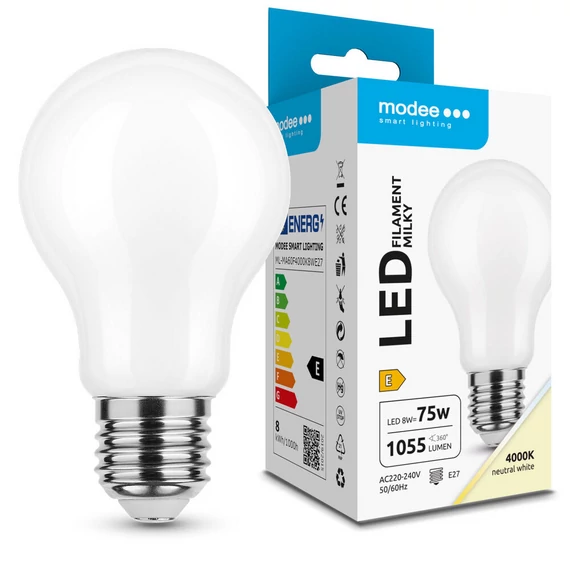 Modee Filament LED izzó 8W E27 4000K