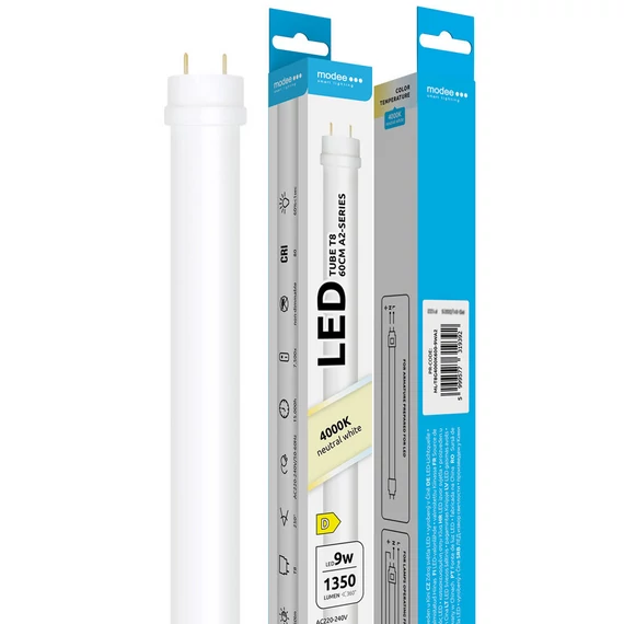 Modee LED Fénycső T8 600mm 9W 4000K