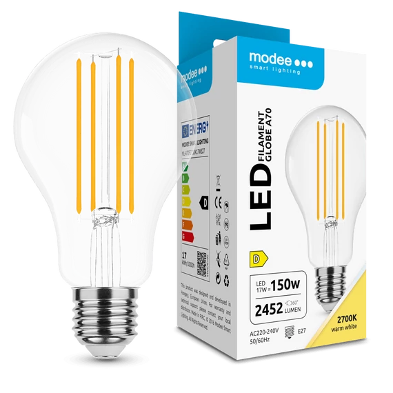 Modee LED izzó A70 17W E27 2700K