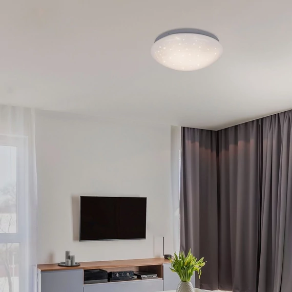 Rábalux LED mennyezeti lámpa Lucas 18W fehér csillageffektes