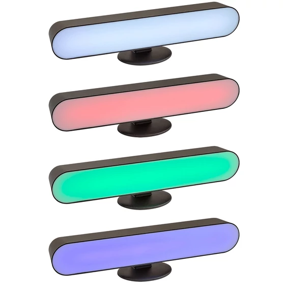 Rábalux LED asztali lámpa RGB, fekete - Parker