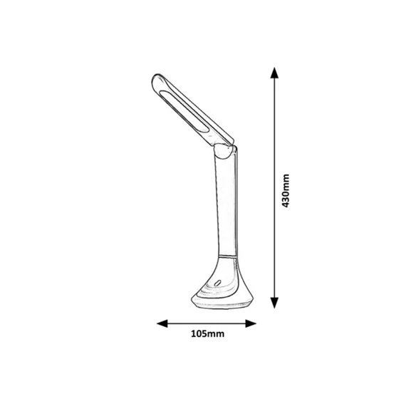 Rábalux Balor asztali LED lámpa 5W, barna