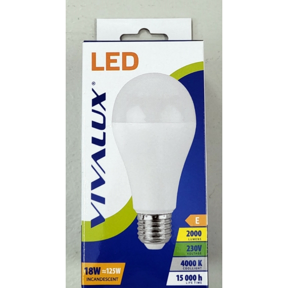 Vivalux LED fényforrás, E27, 18W 