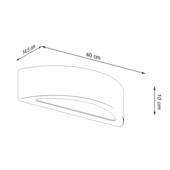 Sollux Lighting Atena beton hatású fali lámpa
