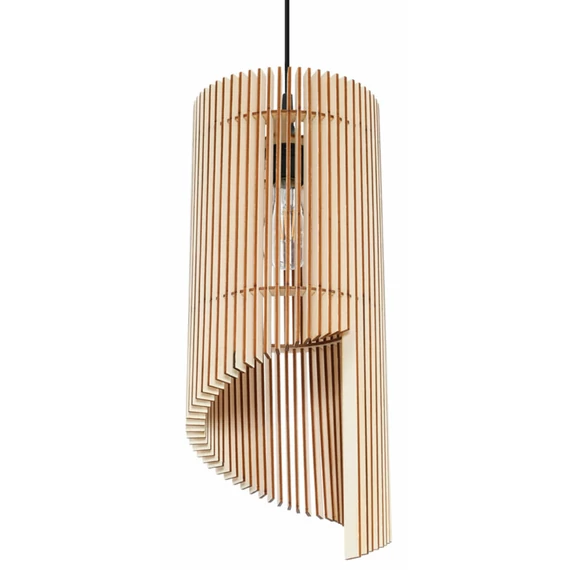 Sollux Lighting Alexia függeszték lámpa, természetes fa