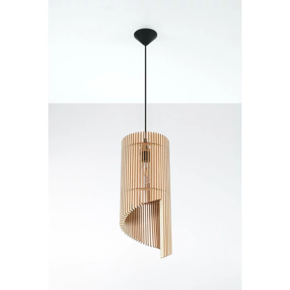 Sollux Lighting Alexia függeszték lámpa, természetes fa