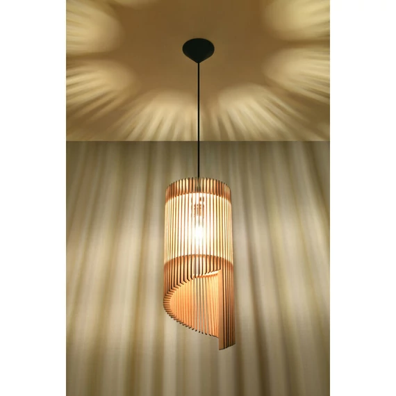 Sollux Lighting Alexia függeszték lámpa, természetes fa