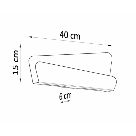Sollux Lighting Bascia fali lámpa, fehér