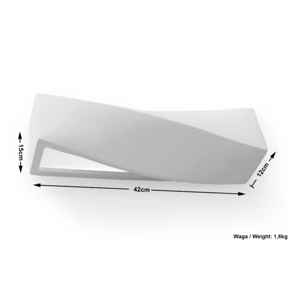 Sollux Lighting Sigma fali lámpa, fehér
