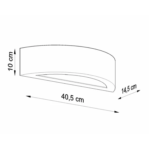 Sollux Lighting Atena fali lámpa, szürke