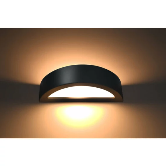 Sollux Lighting Atena fali lámpa, fekete