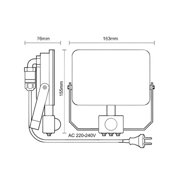 nedes LED reflektor érzékelővel 30W/4000K