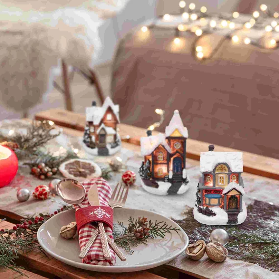 home by Somogyi téli LED-es házikó, színes
