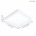 Kép 2/3 - EGLO Fueva mennyezeti LED lámpa, fehér, négyzet
