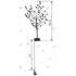Kép 3/3 - home by Somogyi virágzó LED cseresznyefa dekoráció