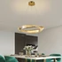 Nedes LED függeszték, arany / kristály