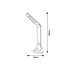Rábalux Balor asztali LED lámpa 5W, barna